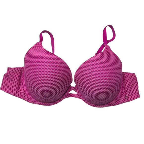 Victoria’s Secret perfect shape bra 36C magenta pink lace - Picture 1 of 7
